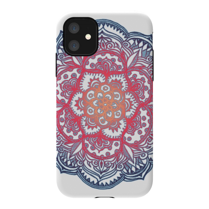 iPhone 11 StrongFit Radiant Medallion Doodle by Micklyn Le Feuvre