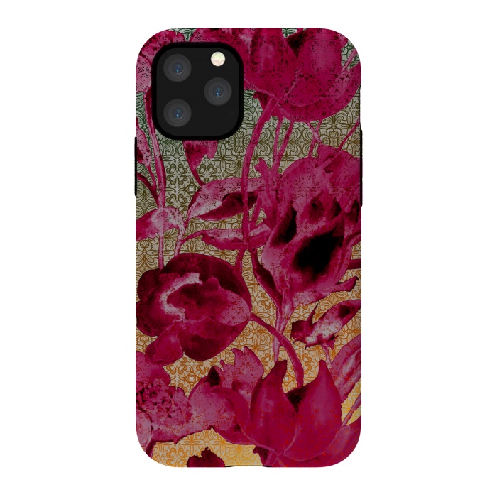 iPhone 11 Pro StrongFit Lacey floral by Kashmira Baheti