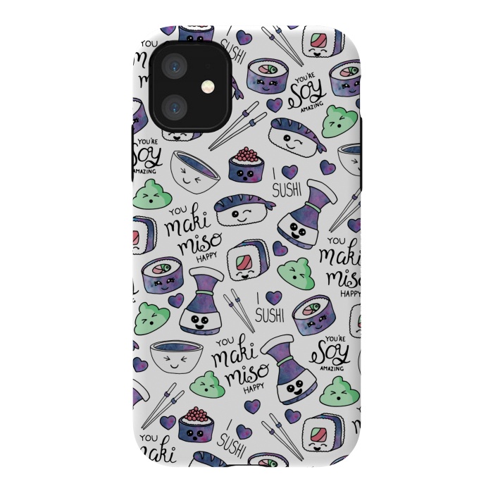 iPhone 11 StrongFit Galaxy Sushi by gingerlique