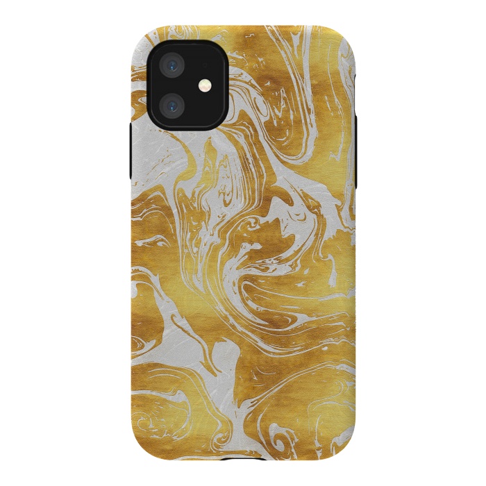 iPhone 11 StrongFit White Dragon Marble by Art Design Works