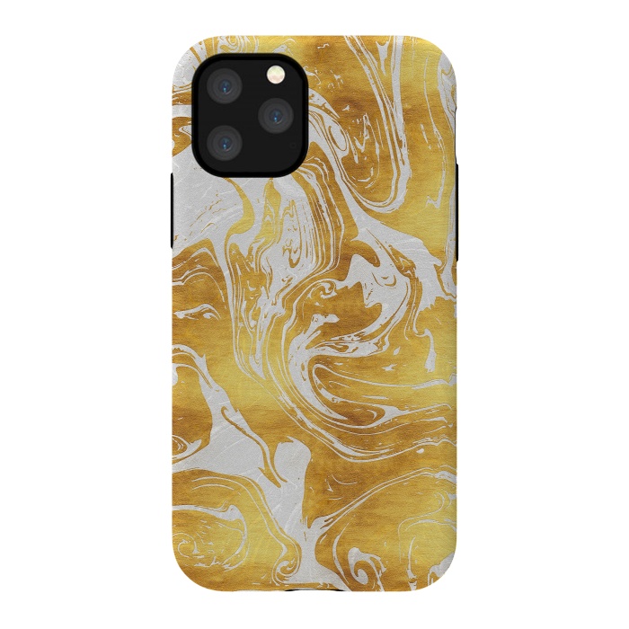 iPhone 11 Pro StrongFit White Dragon Marble by Art Design Works