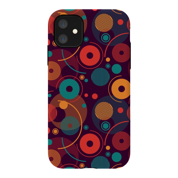 iPhone 11 StrongFit colorful rounded shapes by TMSarts