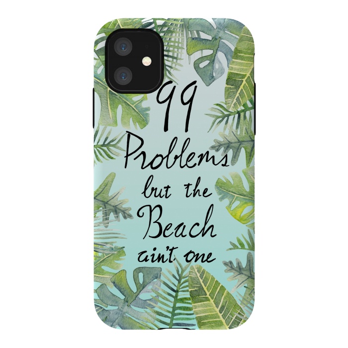 iPhone 11 StrongFit Tropical Chill by gingerlique