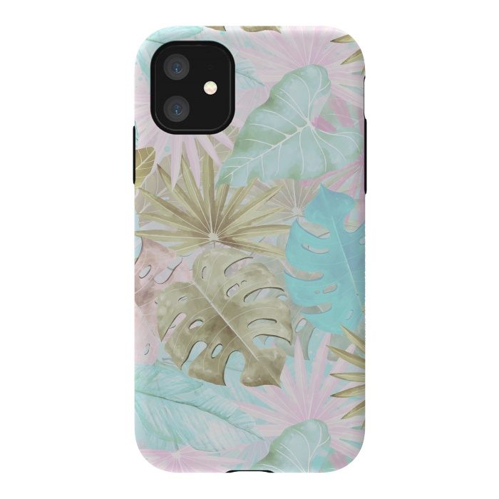 iPhone 11 StrongFit My Sepia Aloha Jungle Garden by  Utart