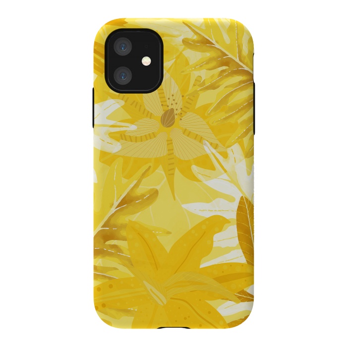 iPhone 11 StrongFit My Sunny Gold Aloha Jungle by  Utart