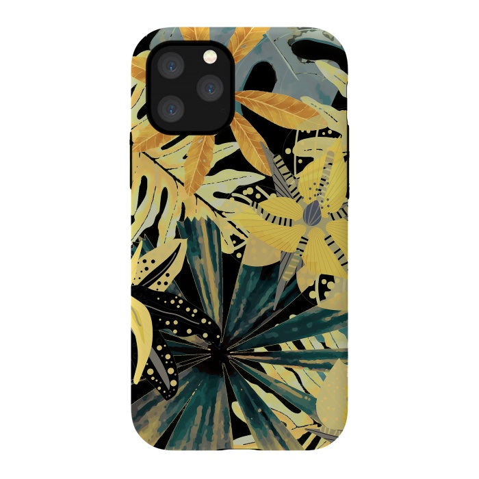 iPhone 11 Pro StrongFit Abstract Foliage Aloha Jungle  by  Utart