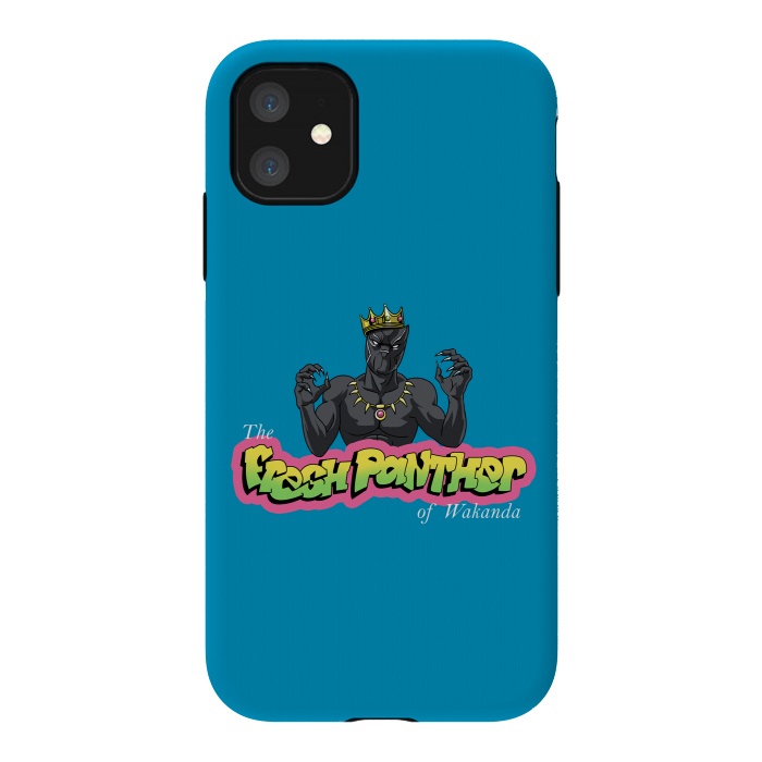 iPhone 11 StrongFit The Fresh Panther of Wakanda by Vincent Patrick Trinidad