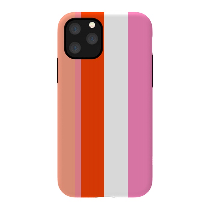 iPhone 11 Pro StrongFit Colorful Stripes by MUKTA LATA BARUA