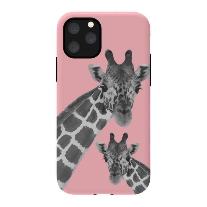 iPhone 11 Pro StrongFit Giraffe Love 2 by MUKTA LATA BARUA