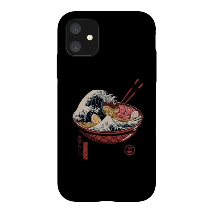 iPhone 11 StrongFit Great Ramen Wave by Vincent Patrick Trinidad