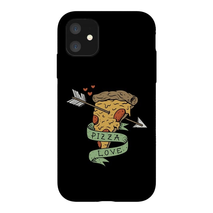 iPhone 11 StrongFit Pizza Love by Vincent Patrick Trinidad