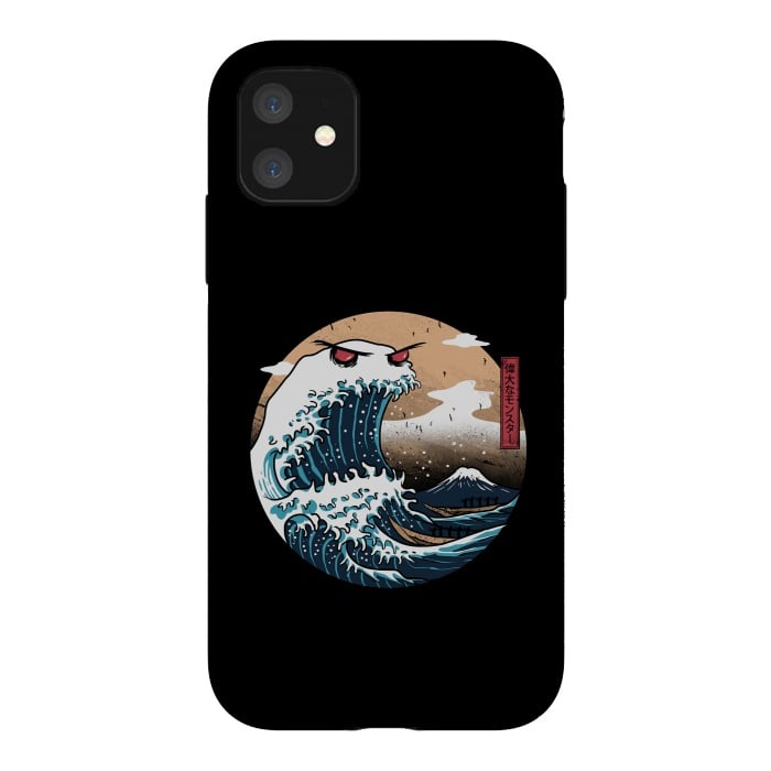 iPhone 11 StrongFit The Great Monster of Kanagawa by Vincent Patrick Trinidad