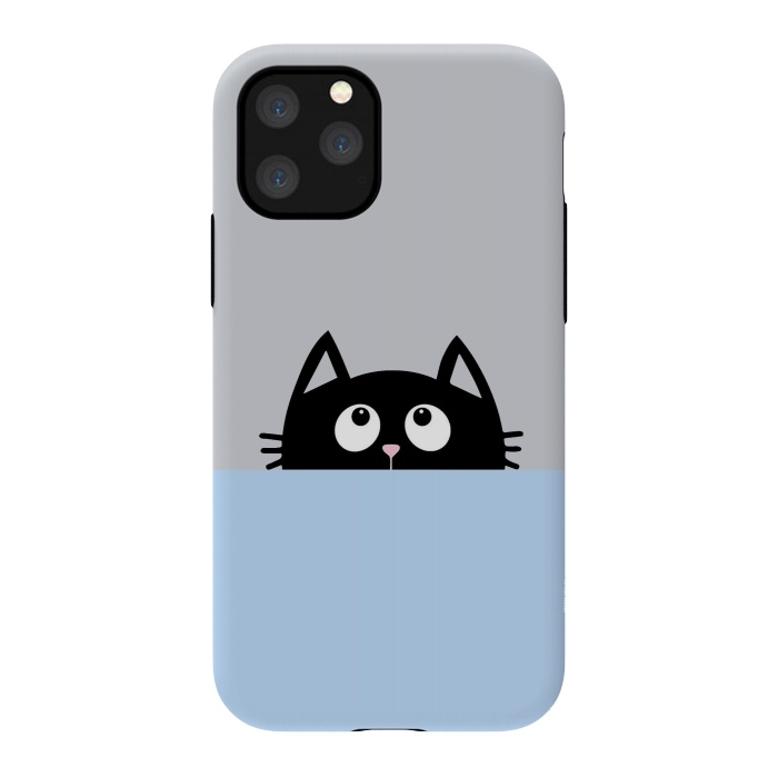 iPhone 11 Pro StrongFit peek a cat by Vincent Patrick Trinidad