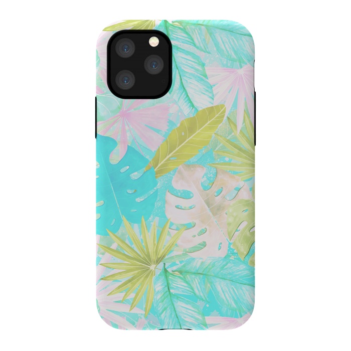 iPhone 11 Pro StrongFit Soft Pastel Aloha Tropical Jungle by  Utart