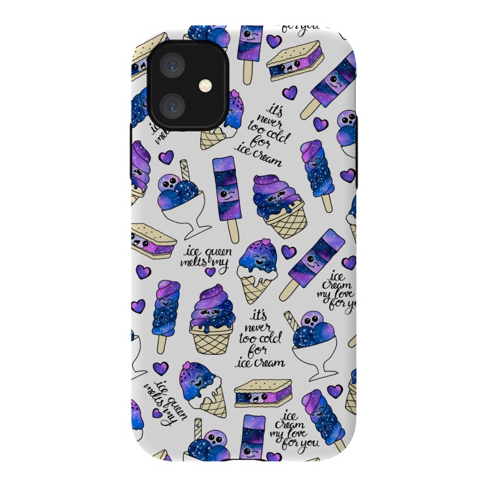 iPhone 11 StrongFit Galaxy Ice Cream by gingerlique