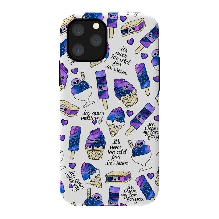 iPhone 11 Pro StrongFit Galaxy Ice Cream by gingerlique