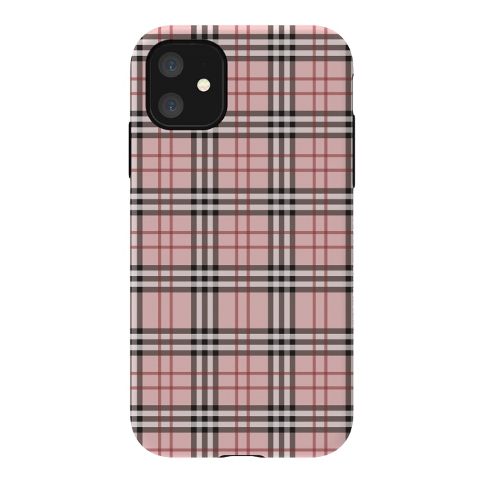 iPhone 11 StrongFit Luxury Plaid by Quirk It Up