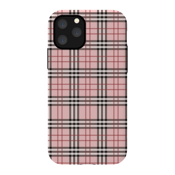 iPhone 11 Pro StrongFit Luxury Plaid by Quirk It Up