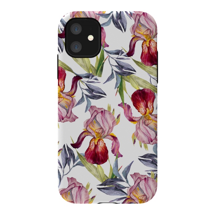 iPhone 11 StrongFit Born in Flowers by Creativeaxle