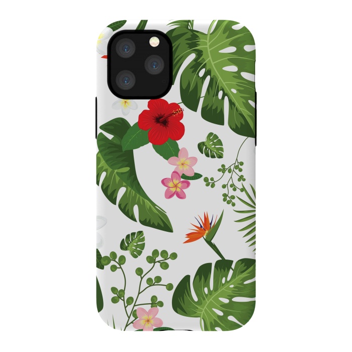 iPhone 11 Pro StrongFit Tropical Flower Background by Bledi
