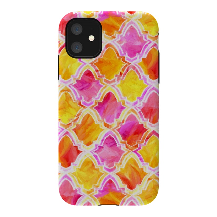 iPhone 11 StrongFit Marrakesh Inspired Moroccan In Sunset Colors  by Tigatiga