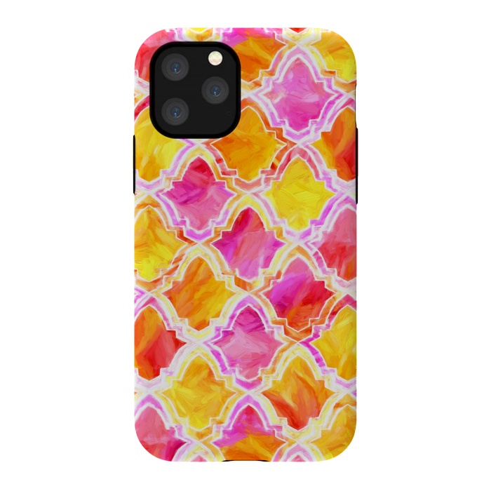iPhone 11 Pro StrongFit Marrakesh Inspired Moroccan In Sunset Colors  by Tigatiga