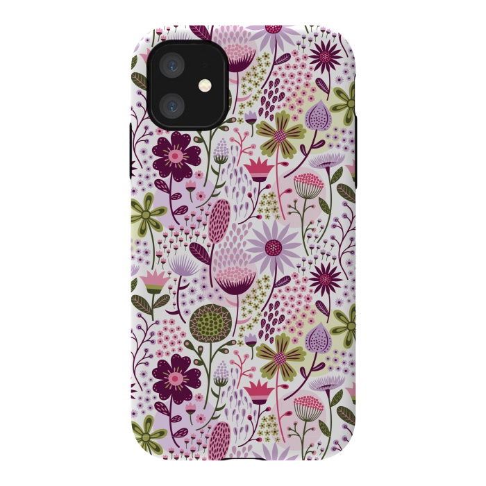iPhone 11 StrongFit Celebration Floral by Portia Monberg