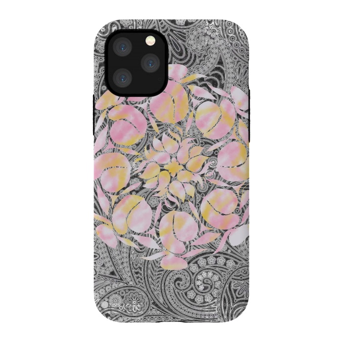 iPhone 11 Pro StrongFit Paisley floral by Kashmira Baheti