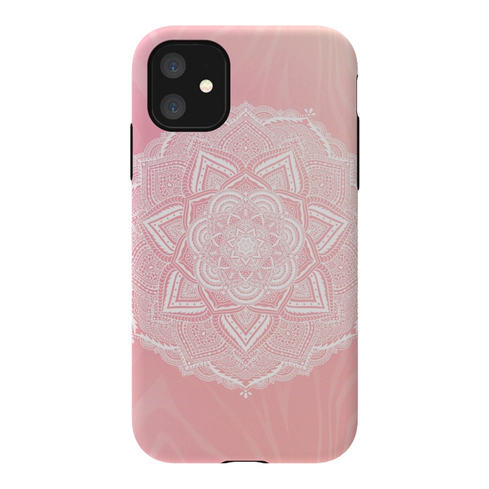 iPhone 11 StrongFit Cute pink mandala by Jms