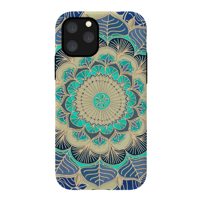 iPhone 11 Pro StrongFit Midnight Bloom by Micklyn Le Feuvre