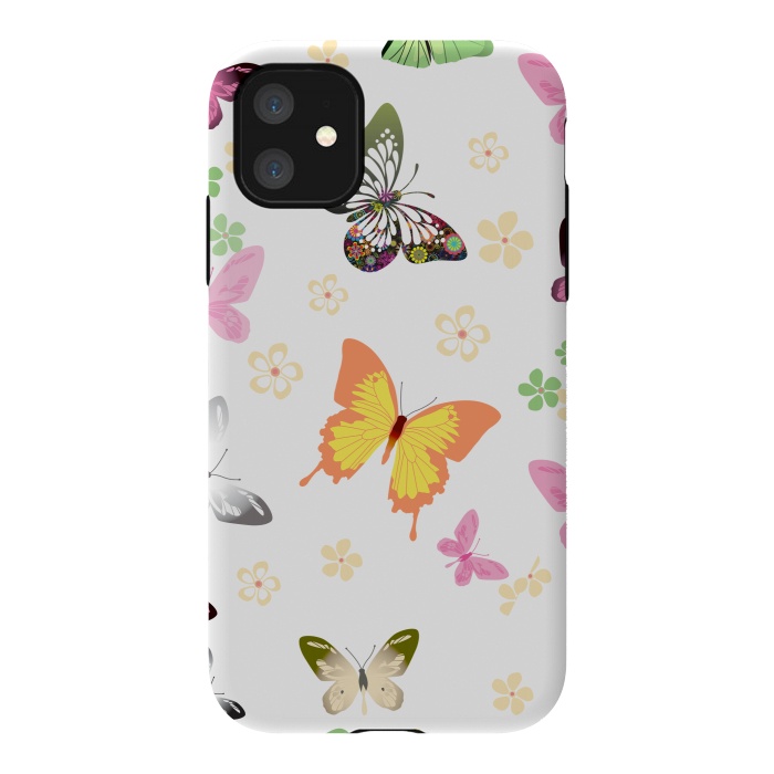 iPhone 11 StrongFit Butterflies (colorful butterflies) 3 by Bledi