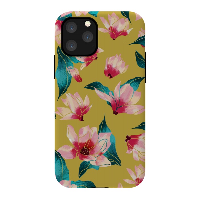 iPhone 11 Pro StrongFit Floral Aura by Uma Prabhakar Gokhale