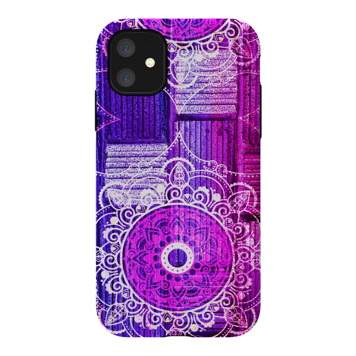 iPhone 11 StrongFit Purple Tapestry by Rossy Villarreal