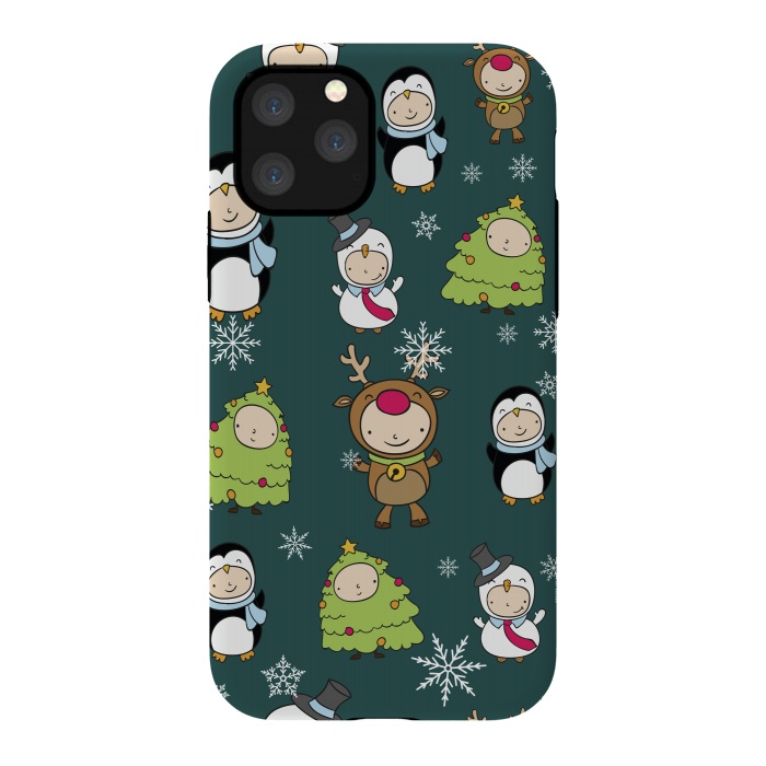 iPhone 11 Pro StrongFit Children Christmas Costumes Pattern by Bledi