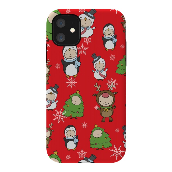 iPhone 11 StrongFit Children Christmas Costumes Pattern 2 by Bledi