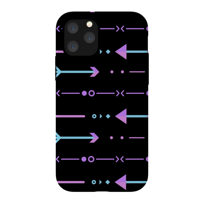 iPhone 11 Pro StrongFit blue arrow pattern by MALLIKA