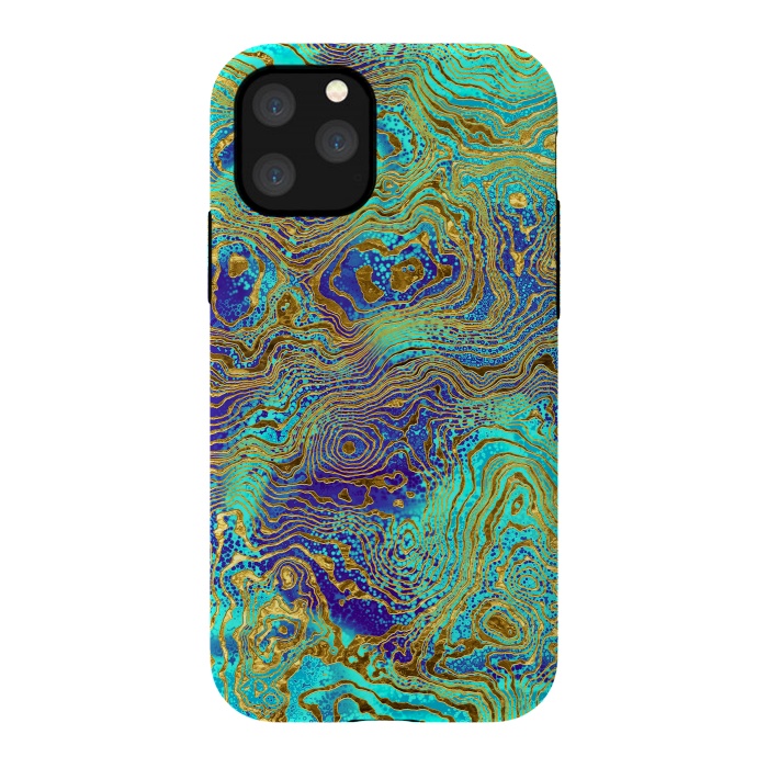 iPhone 11 Pro StrongFit Abstract Marble II by Art Design Works