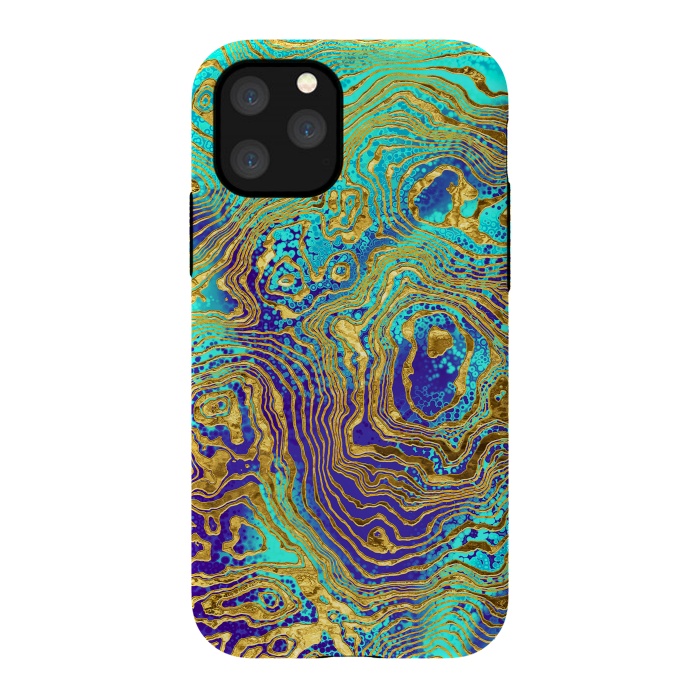 iPhone 11 Pro StrongFit Abstract Marble IV by Art Design Works