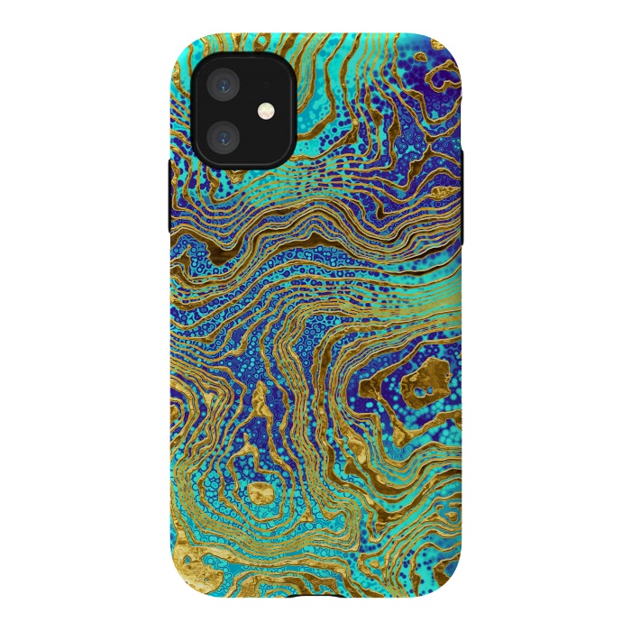 iPhone 11 StrongFit Abstract Marble III by Art Design Works