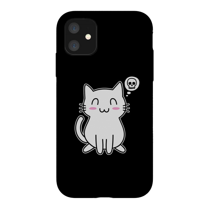 iPhone 11 StrongFit My Lovely Kitty by Mitxel Gonzalez