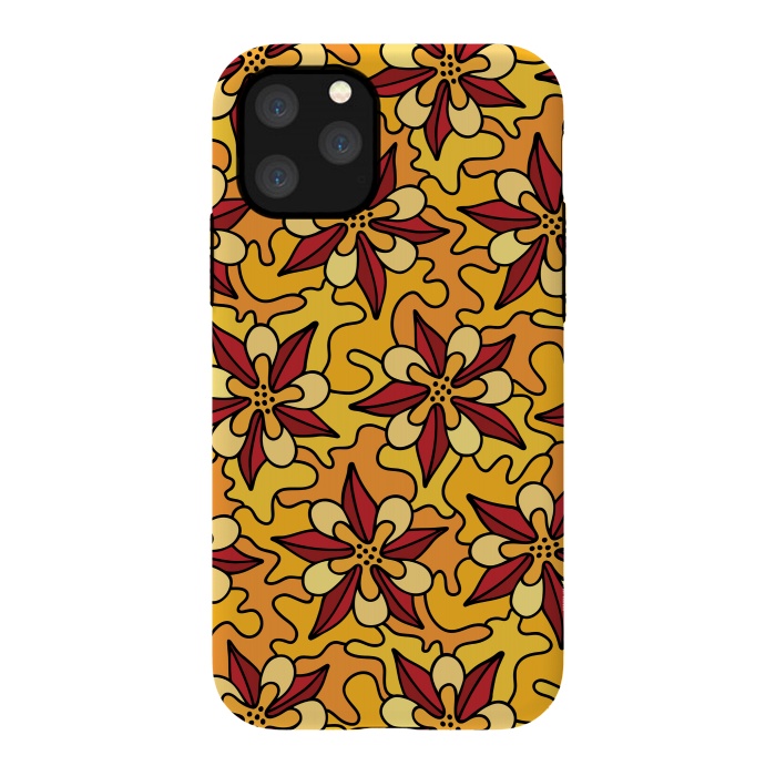 iPhone 11 Pro StrongFit Aquilegia Pattern by Majoih