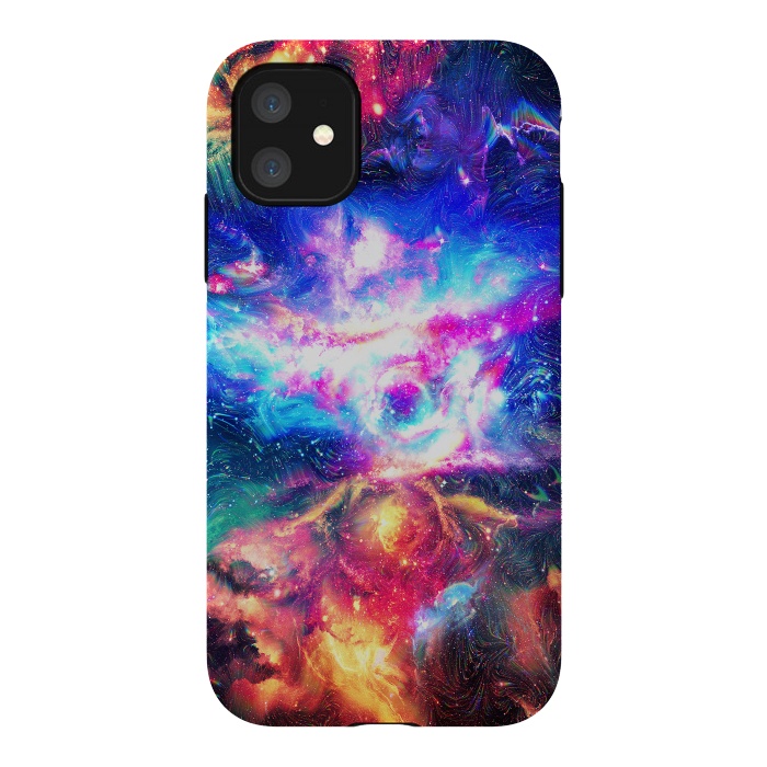 iPhone 11 StrongFit Colorful Galaxy by Art Design Works