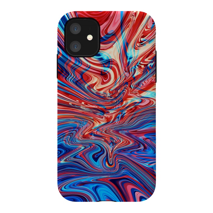 iPhone 11 StrongFit Abstract Waves by Art Design Works