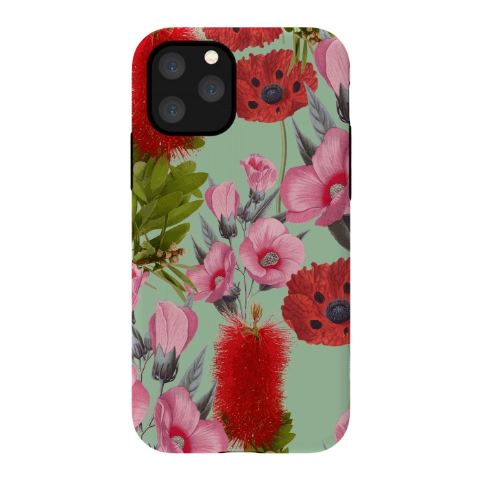 iPhone 11 Pro StrongFit Bushland Florals by Zala Farah