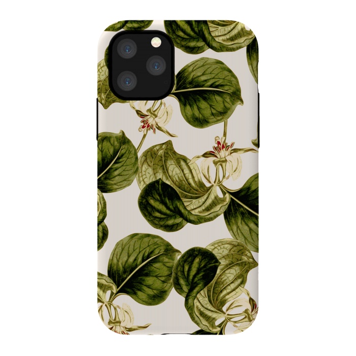 iPhone 11 Pro StrongFit Botany Leaf Pattern  by Zala Farah
