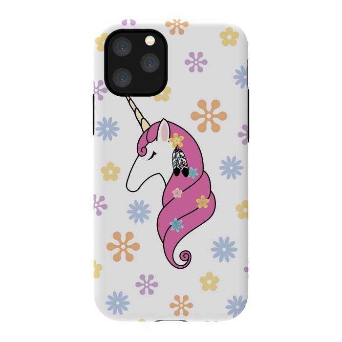 iPhone 11 Pro StrongFit Hippie Unicorn by Laura Nagel