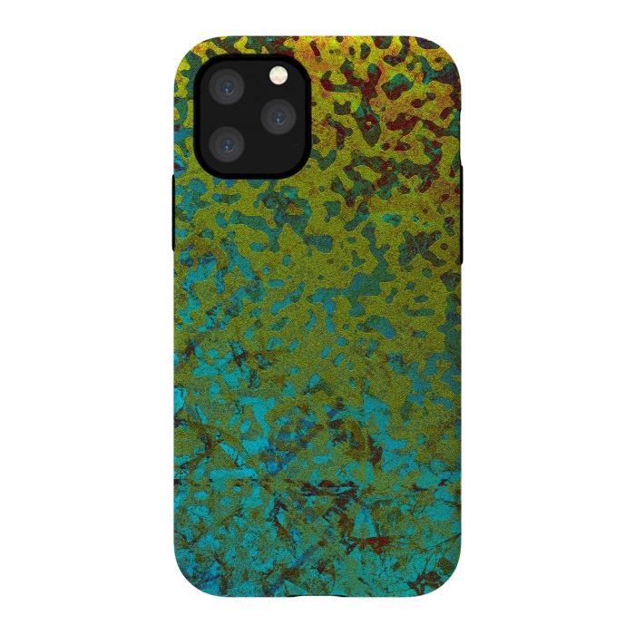 iPhone 11 Pro StrongFit Colorful Corroded Background G292 by Medusa GraphicArt