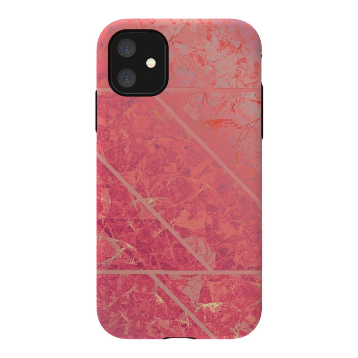 iPhone 11 StrongFit Pink Marble Texture G281 by Medusa GraphicArt