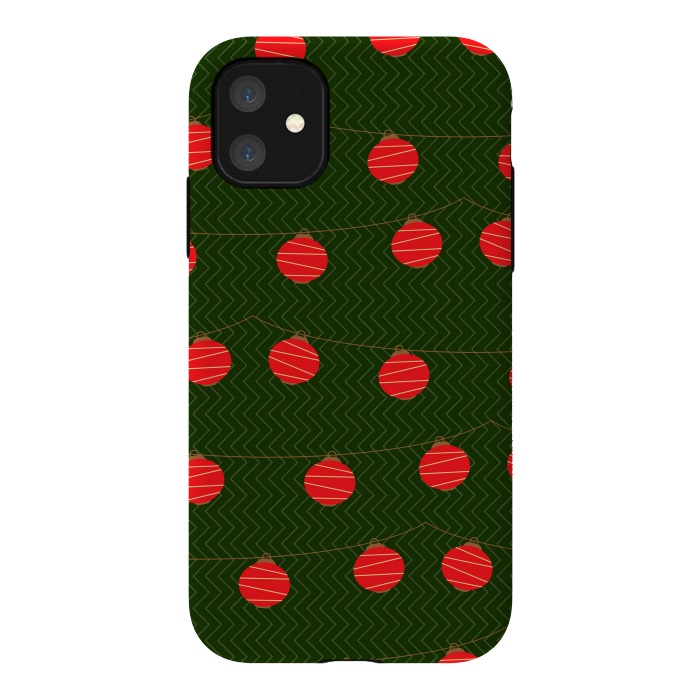 iPhone 11 StrongFit RED LIGHTS PATTERN by MALLIKA