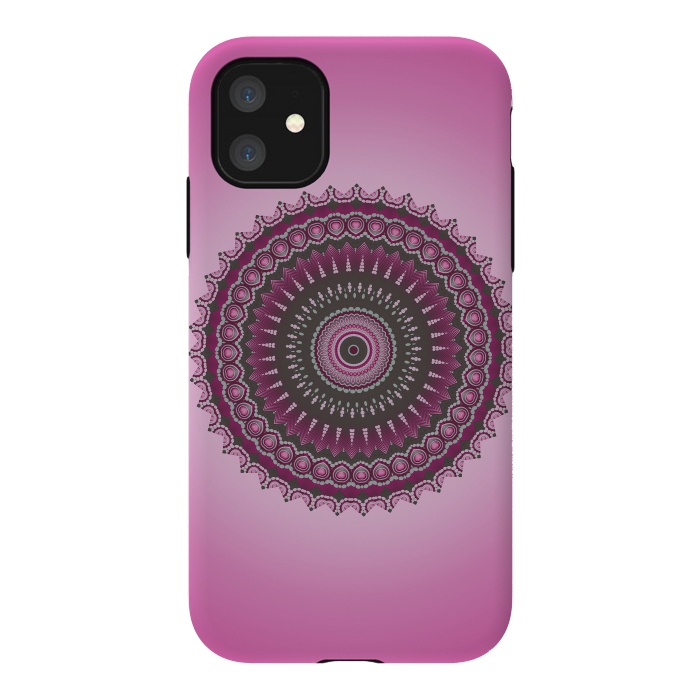 iPhone 11 StrongFit Pink Mandala Ornament 2 by Andrea Haase